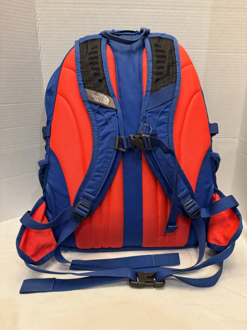 The North Face Recon Backpack Blue & Pink with Custom Embroidered H Logo